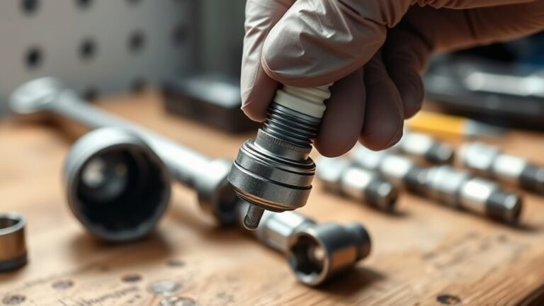 applying spark plug grease