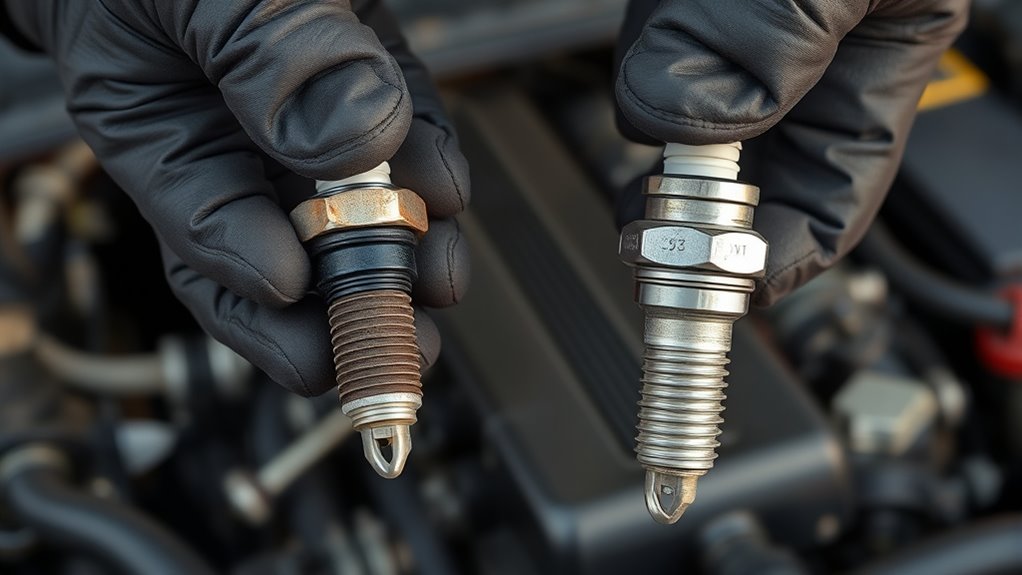 black dry carbon deposits