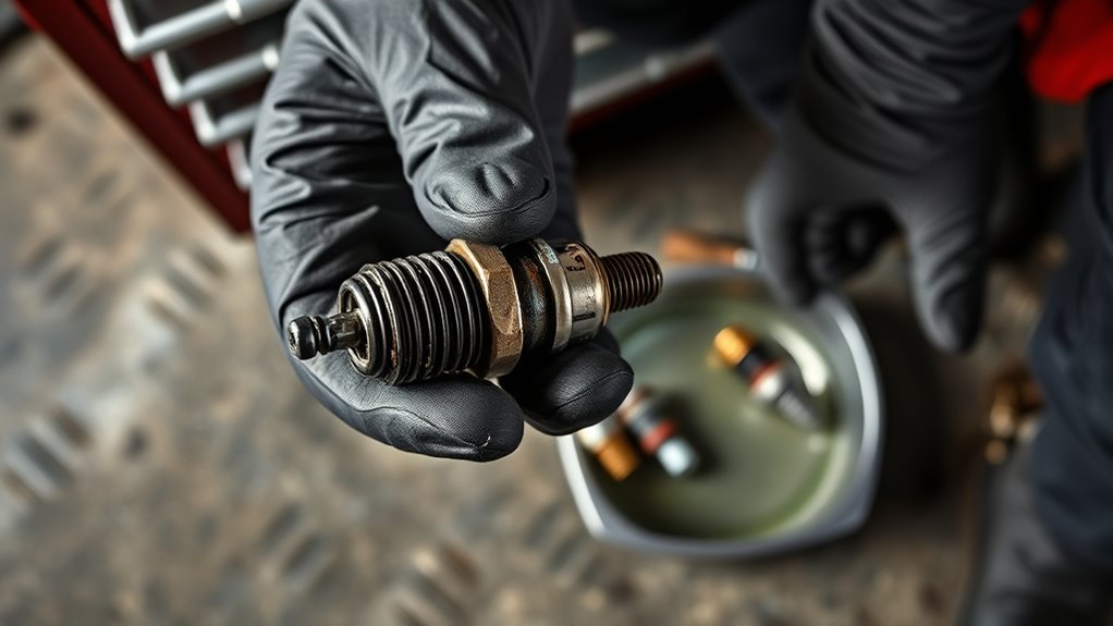 clean and replace plugs