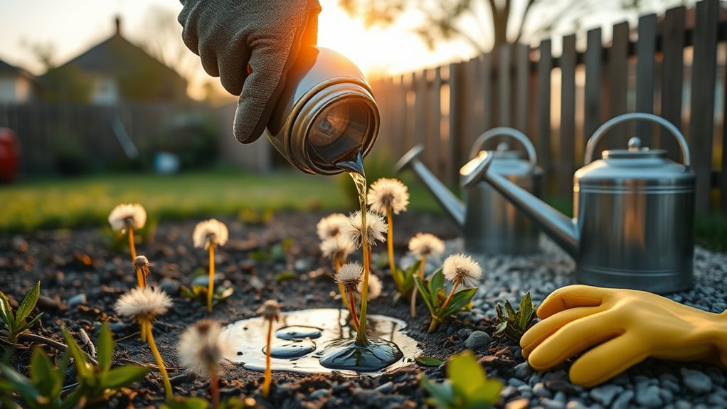 diluted diesel weed application