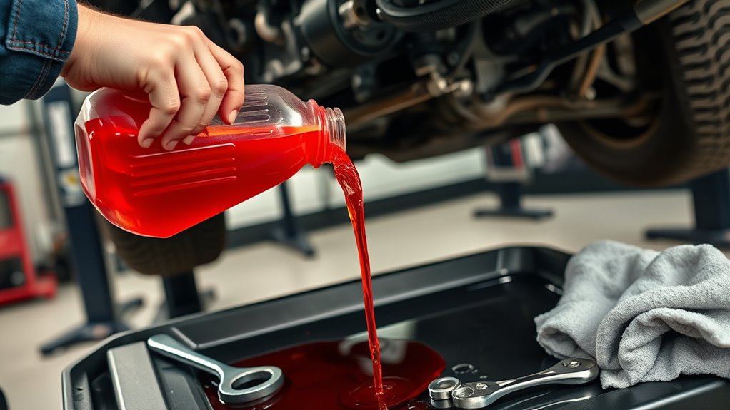 drain and remove transmission pan