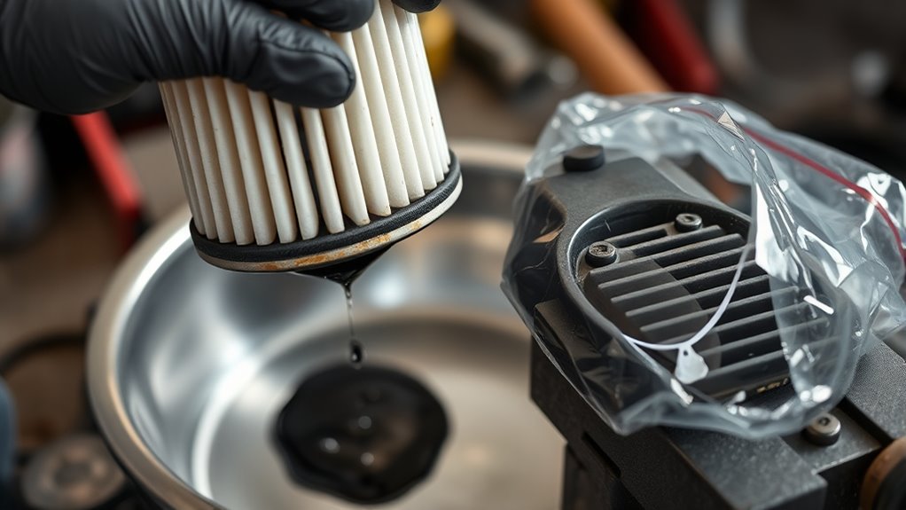 drain crush bag recycle