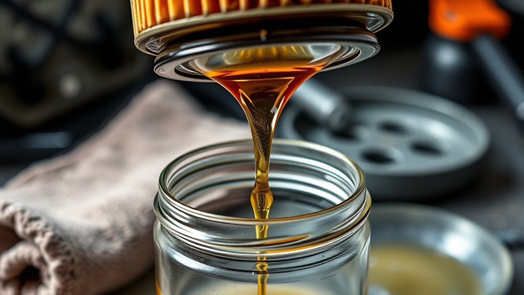 drain filter upside down