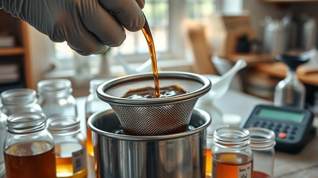 filter settle remove contaminants