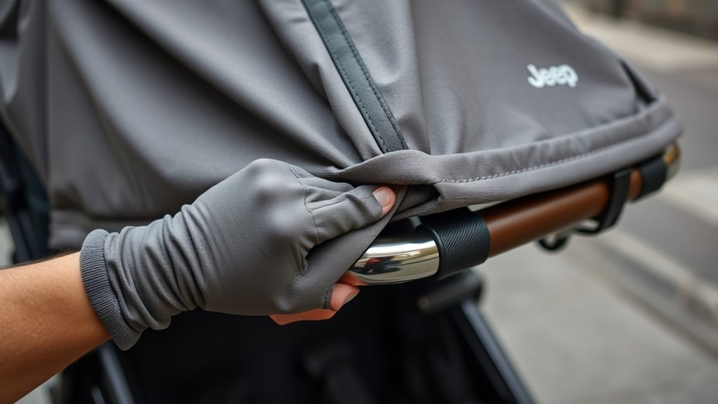 fold canopy flat securely