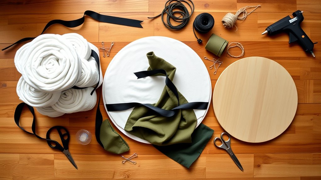 gather diapers and decorations