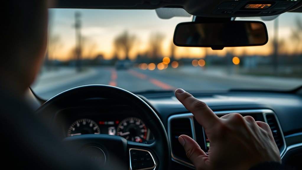 jeep screen reset signs