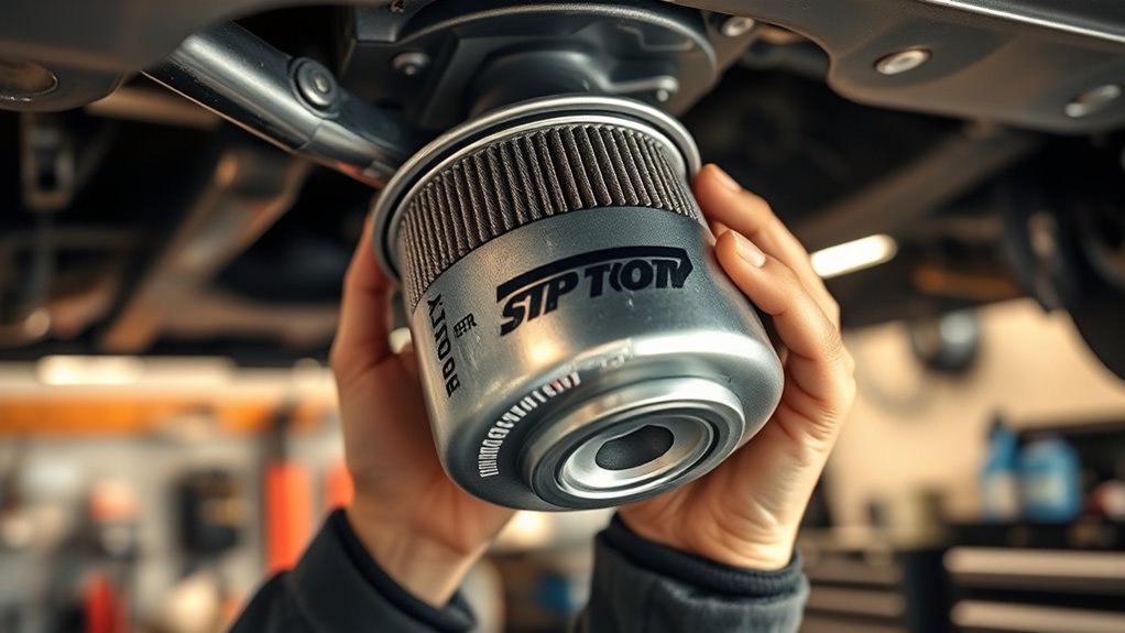 lubricate gasket tighten securely