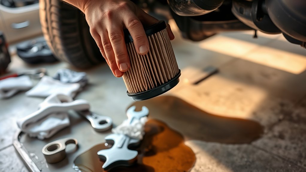 manual oil filter removal