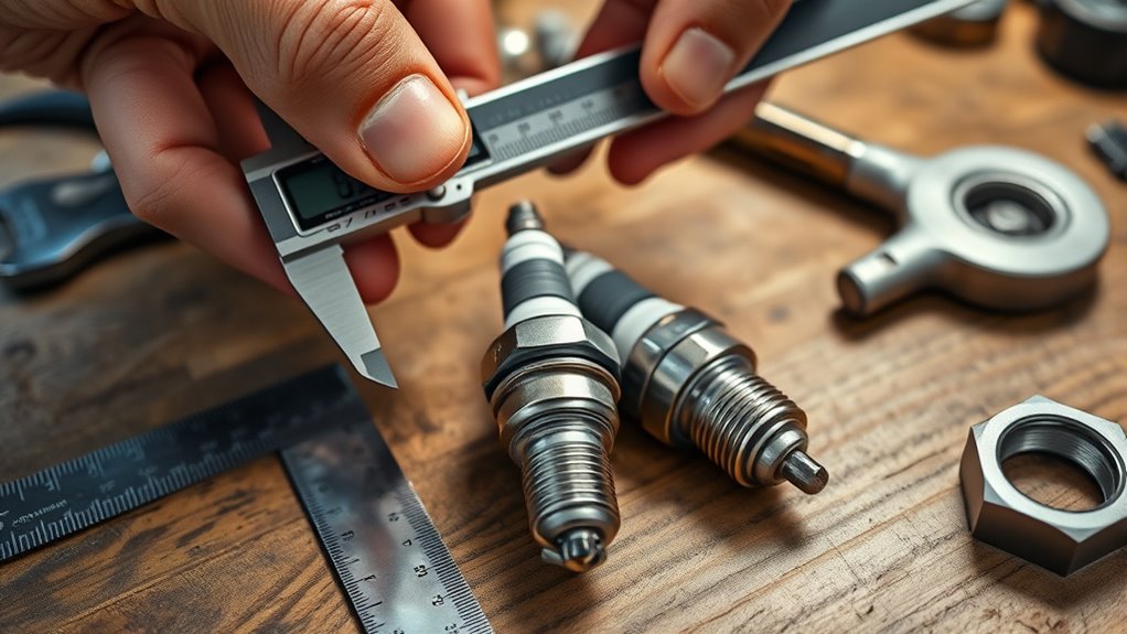 measure spark plug dimensions