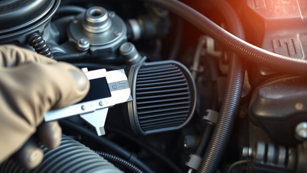 measuring tight engine filters