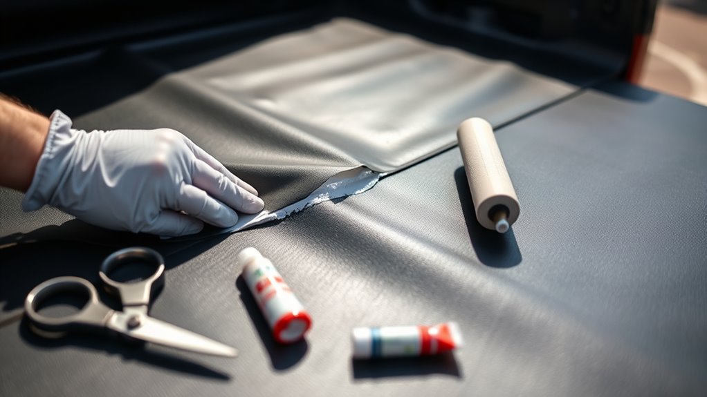 patch adhere cure inspect