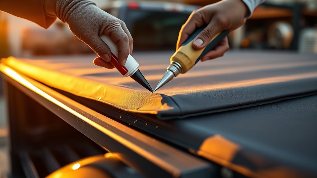 seal tonneau cover leaks