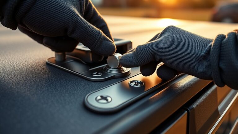 securely lock tonneau cover