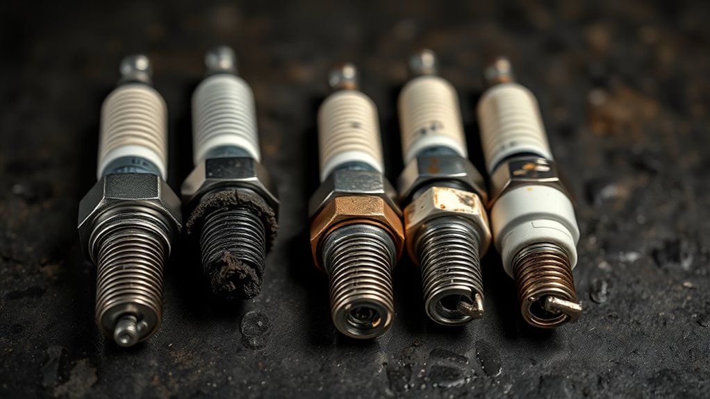 worn cracked fouled damaged